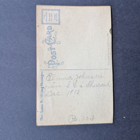 Vintage Festive Pink and Green Holiday Card #10 - Picture 2 of 2